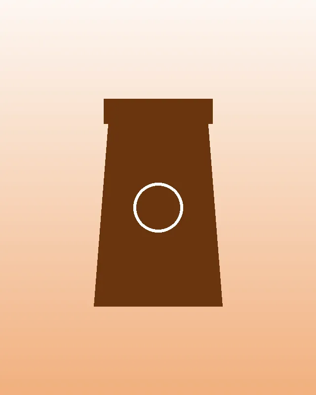 Desenho de um pacote de café marrom